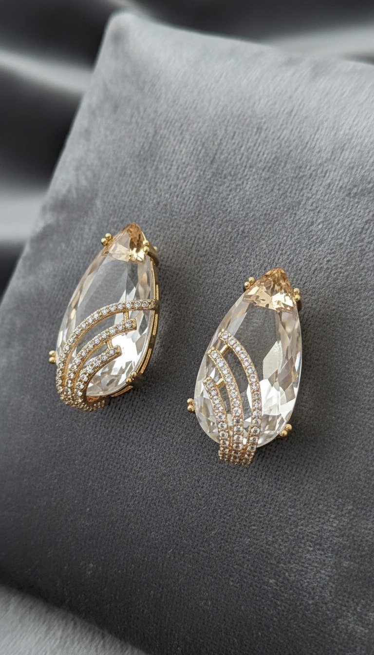 One carat ear stud's gallery image #5