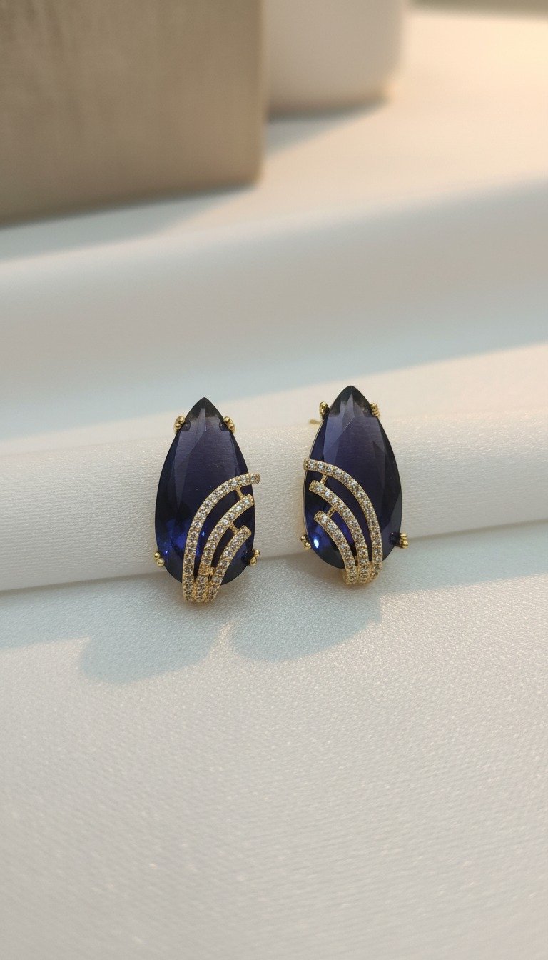One carat ear stud's gallery image #2