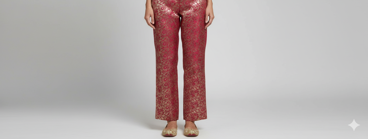 Green Banarsi Trouser. gallery image #4