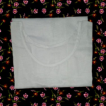 Ready to wear sleeveless white lawn camisole with round neck. gallery image thumbnail #2