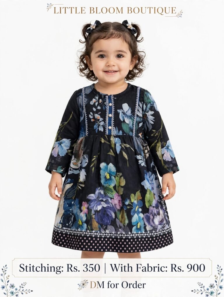 Lawn baby frock